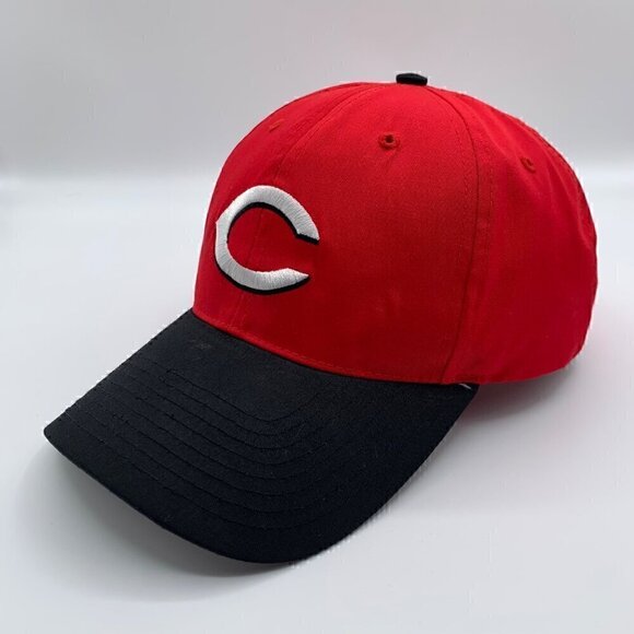 Cincinnati Reds MLB Vintage Red Black Twins Enterprise Snapback Hat - Picture 1 of 5